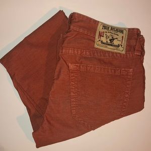 True religion Rust Orange Bobby Corduroy